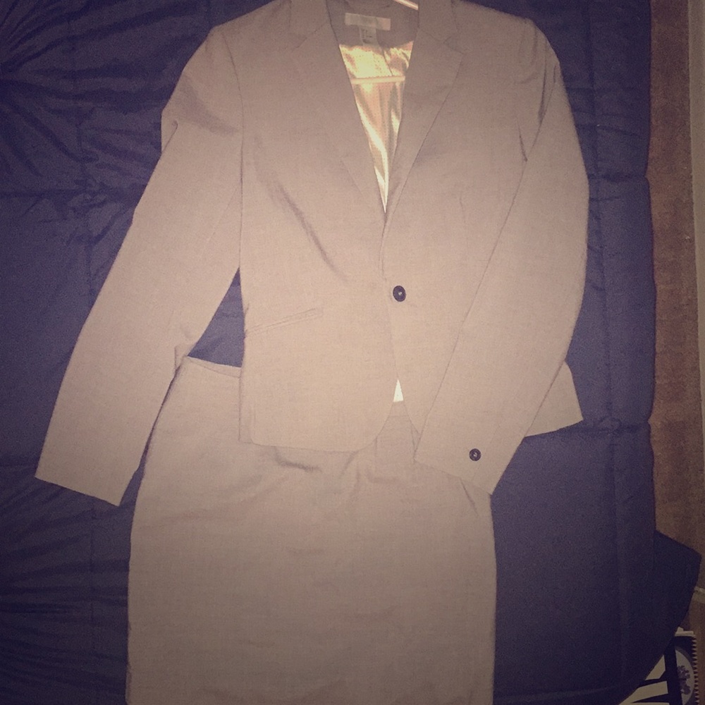 Grey Skirt Suit